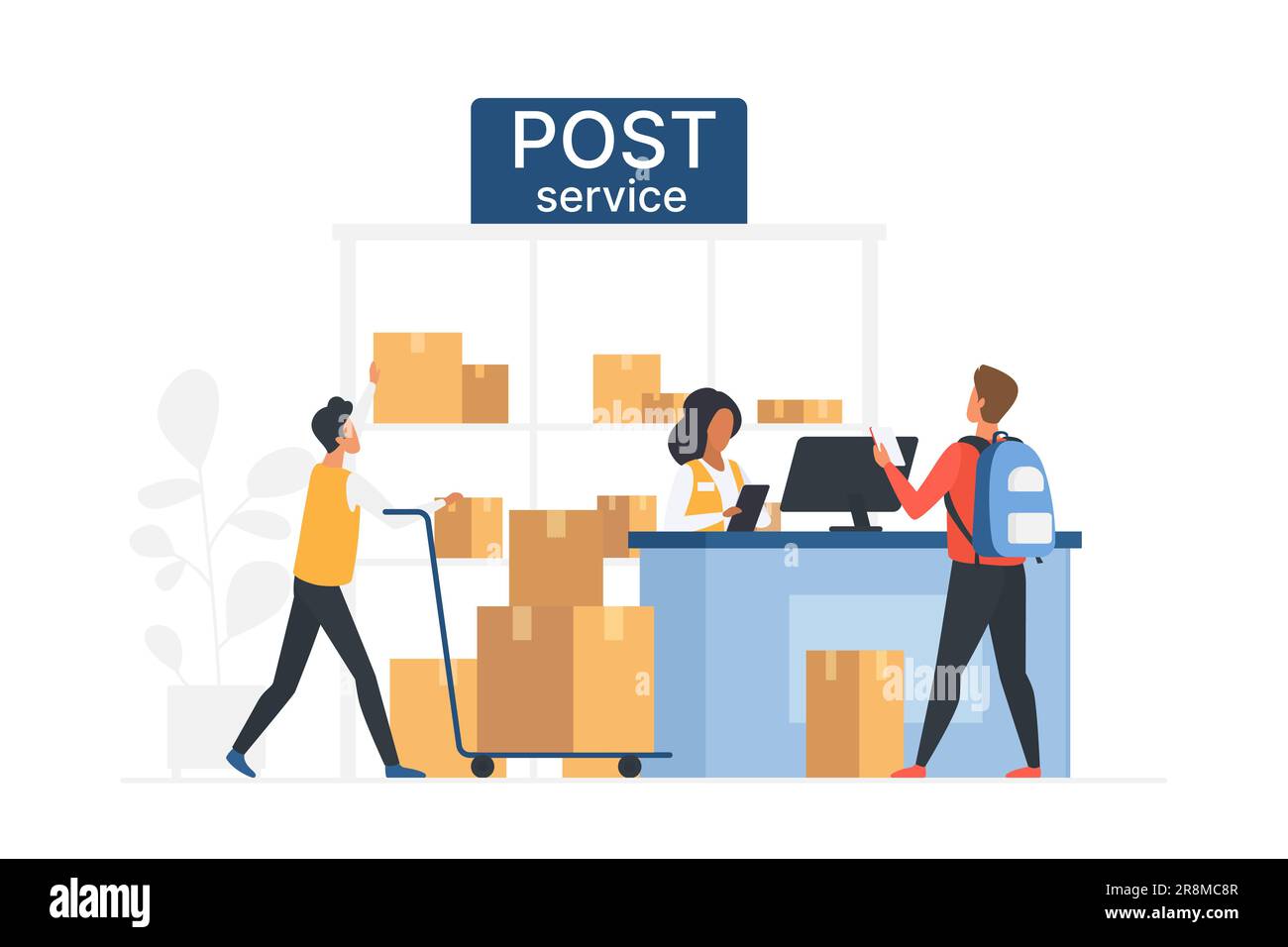 Post office counter customer Banque de photographies et d'images à haute  résolution - Alamy