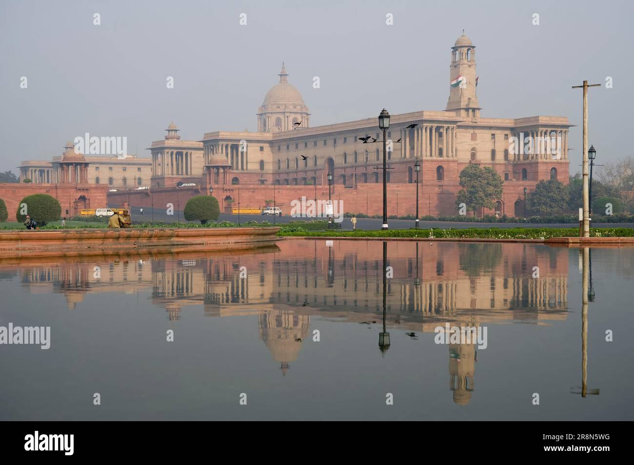 Édifice du Nord, Government House of India, Raisina Hill, Delhi, Inde Banque D'Images