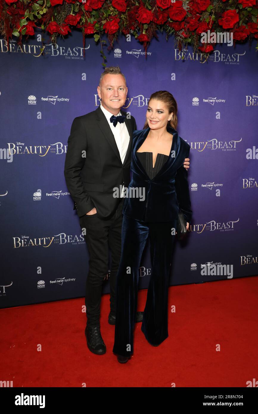 Sydney, Australie. 22nd juin 2023. Disney Beauty and the Beast le tapis rouge australien musical Premiere arrive au Capitol Theatre. Photo : Natalie Bassingthwaighte. Credit: Richard Milnes/Alamy Live News Banque D'Images