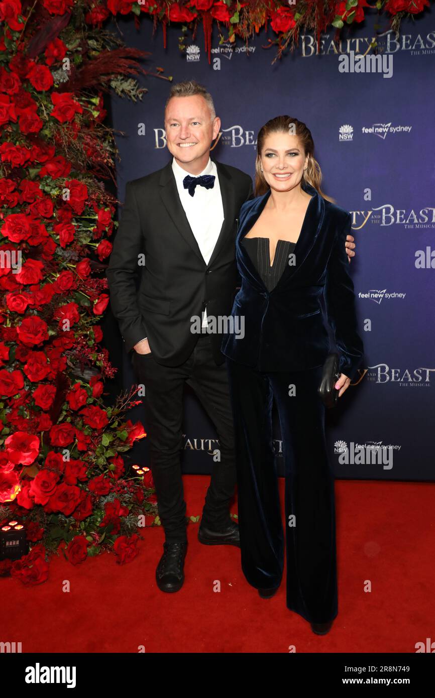 Sydney, Australie. 22nd juin 2023. Disney Beauty and the Beast le tapis rouge australien musical Premiere arrive au Capitol Theatre. Photo : Natalie Bassingthwaighte. Credit: Richard Milnes/Alamy Live News Banque D'Images