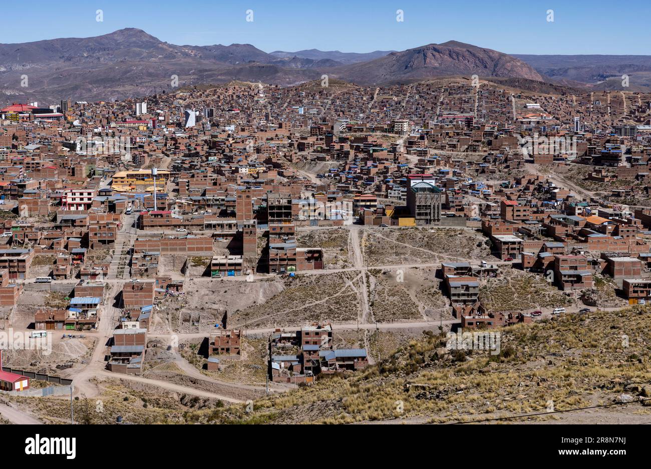 Potosi, une ville minière en dessous du puissant Cerro Rico pleine de mines d'argent et de zinc dans les Andes boliviennes en Amérique du Sud Banque D'Images