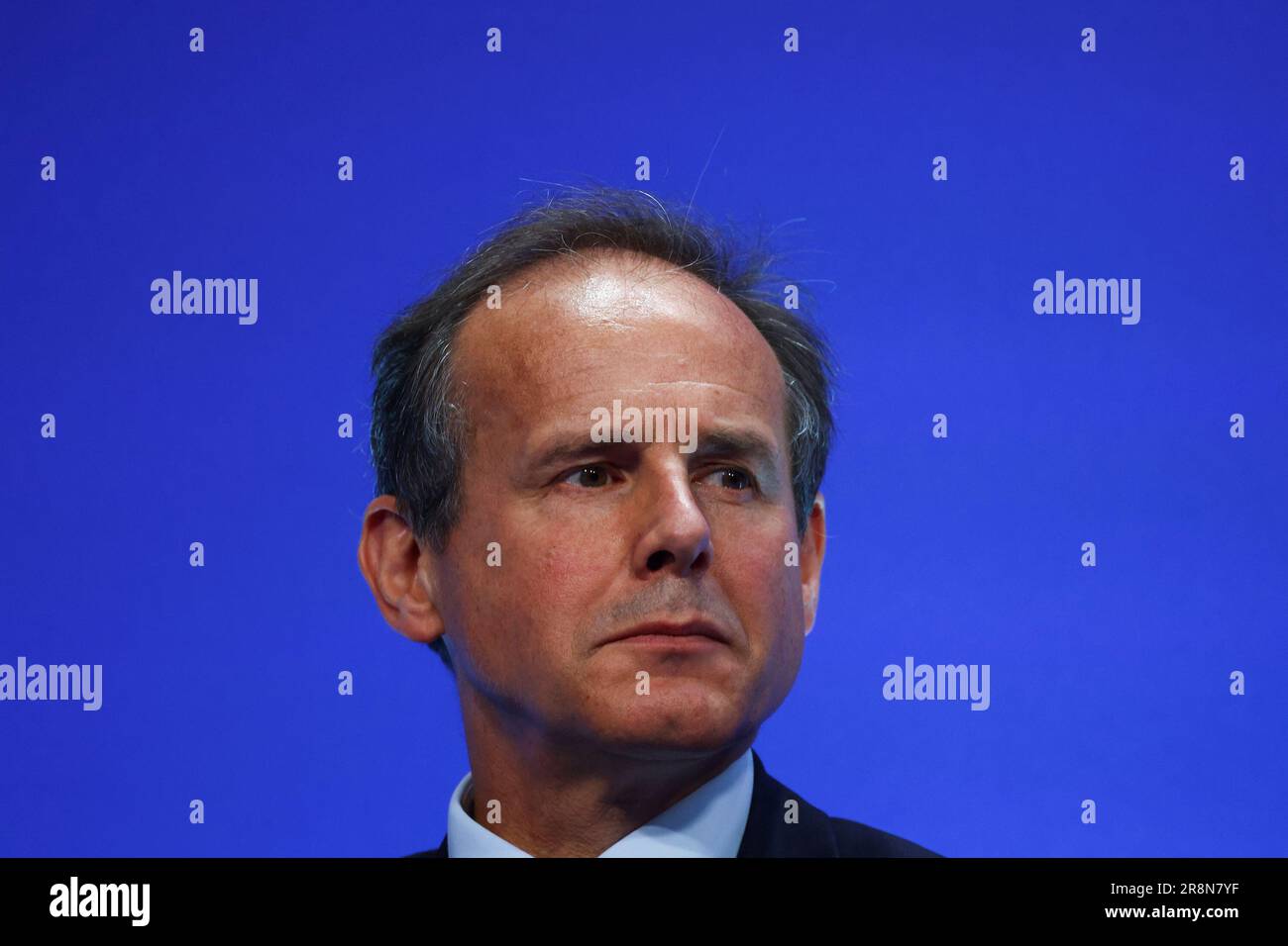 James Cowan, PDG de Halo Trust, assiste à la Conférence de relance de l'Ukraine, qui s'est tenue à l'InterContinental London - O2, à l'est de Londres. Date de la photo: Jeudi 22 juin 2023. Banque D'Images