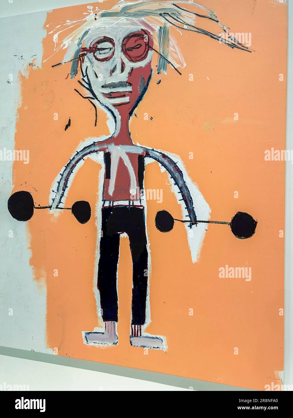 Paris, France, exposition d'art moderne, peintures, crédit; Andy Warhol, Jean-Michel Basquiat, à la Fondation Louis Vuitton, LVMH Banque D'Images