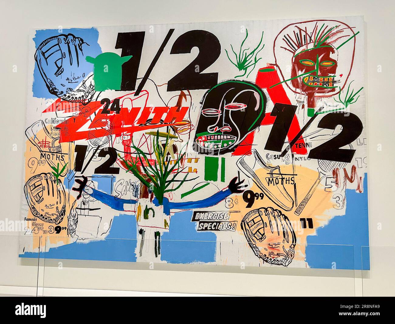 Paris, France, exposition d'art moderne, peintures, crédit; Andy Warhol, Jean-Michel Basquiat, à la Fondation Louis Vuitton, LVMH Banque D'Images