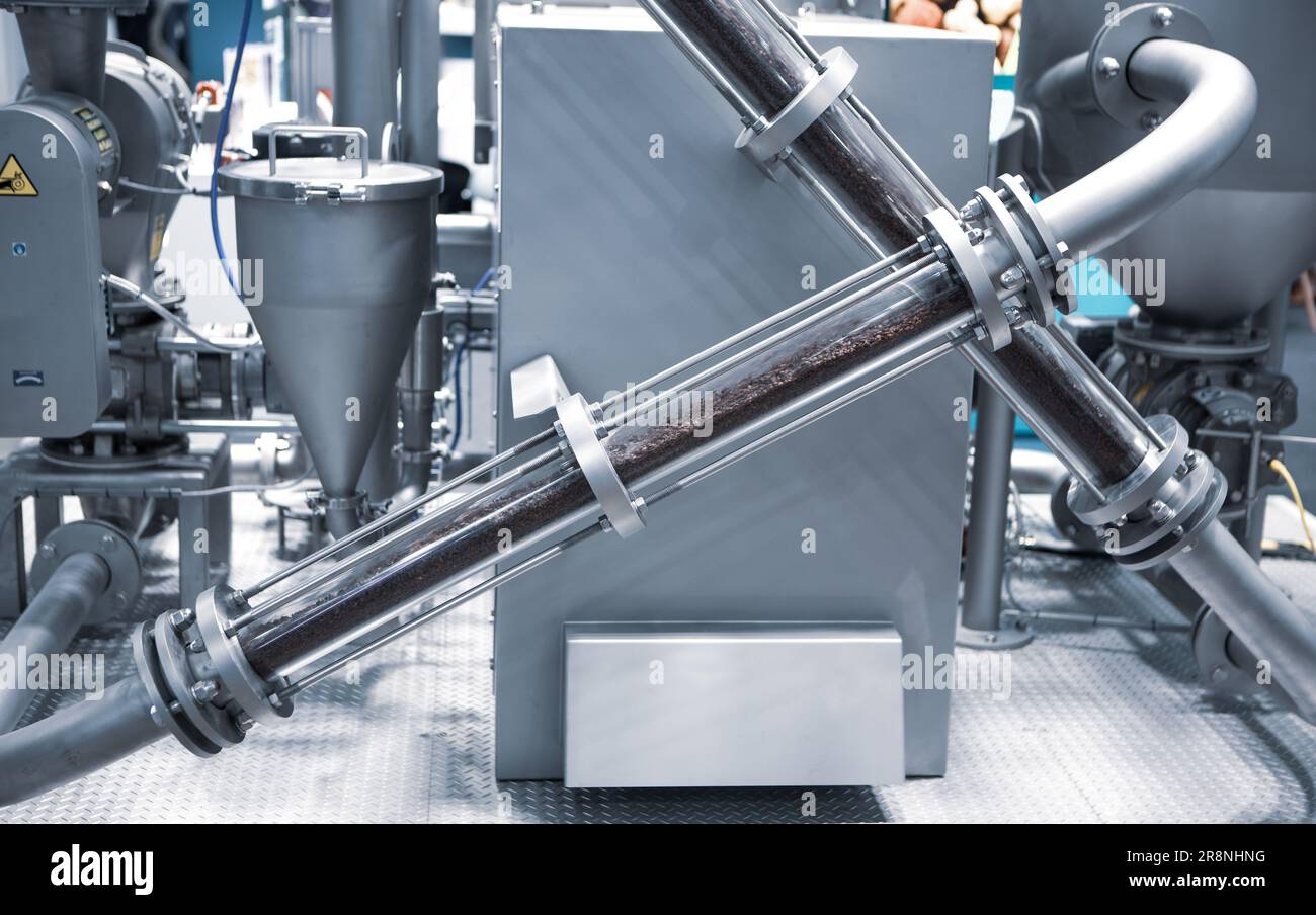 Matières premières alimentant en production. Industrie alimentaire. Banque D'Images