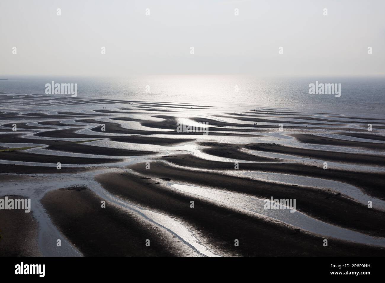 Ariake mer Tidal Flat Banque D'Images