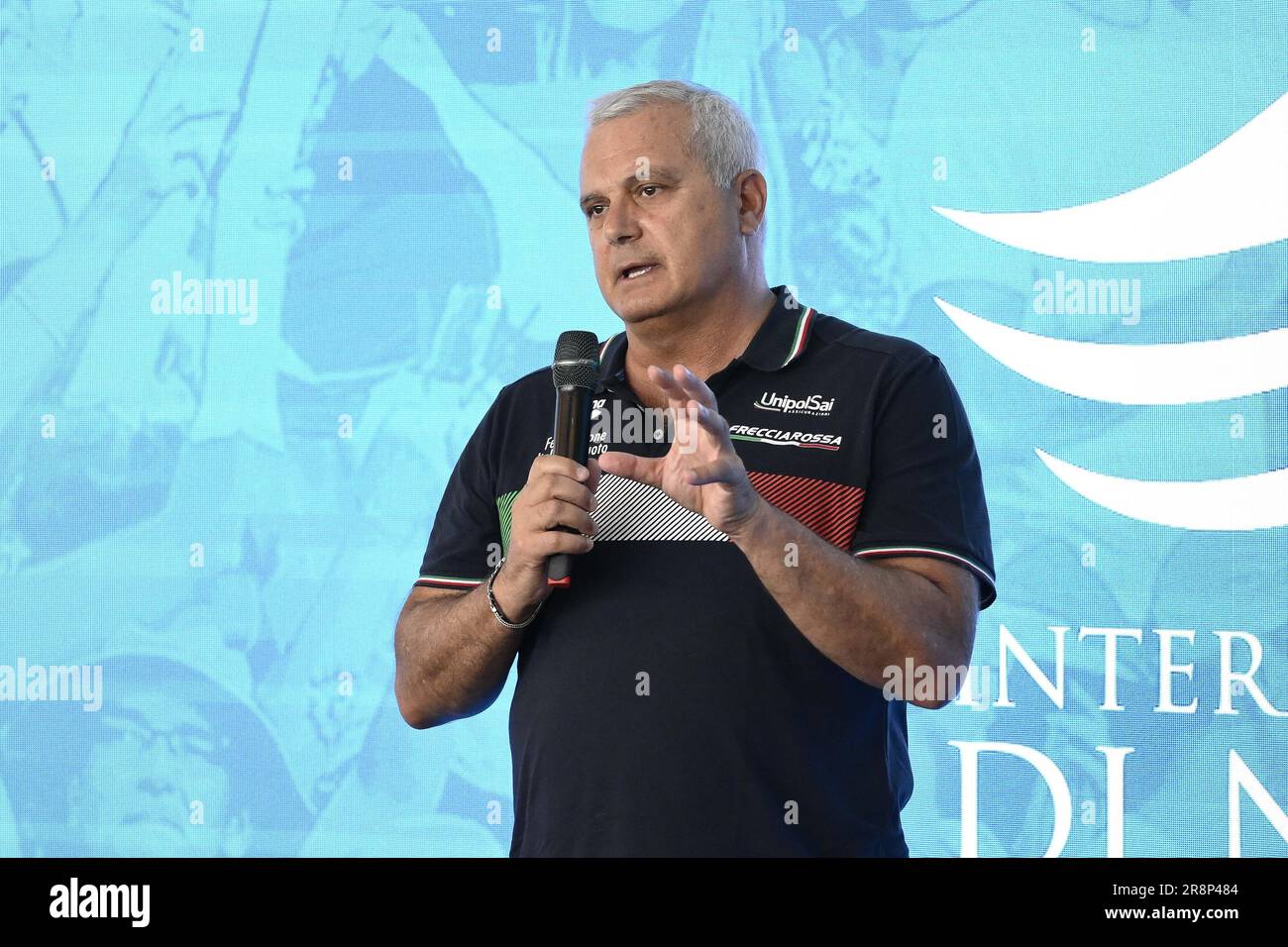 Rome, Italie. 22nd juin 2023. Alessandro Campagna lors de la conférence de presse pour présenter les Championnats internationaux de natation - Trophée Settecolli 59th à la salle We Sport Up, 22 juin 2023, Rome, Italie. Crédit : Agence photo indépendante/Alamy Live News Banque D'Images
