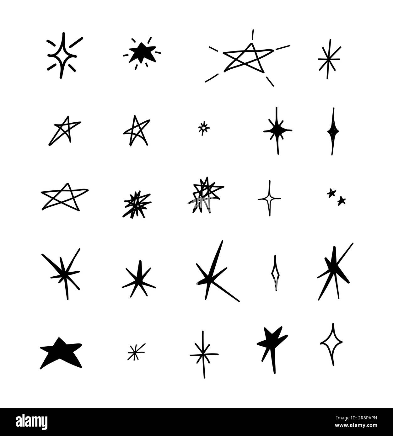 Ensemble d'images vectorielles d'étoiles Y2K et : image vectorielle de  stock (libre de droits) 2168110141