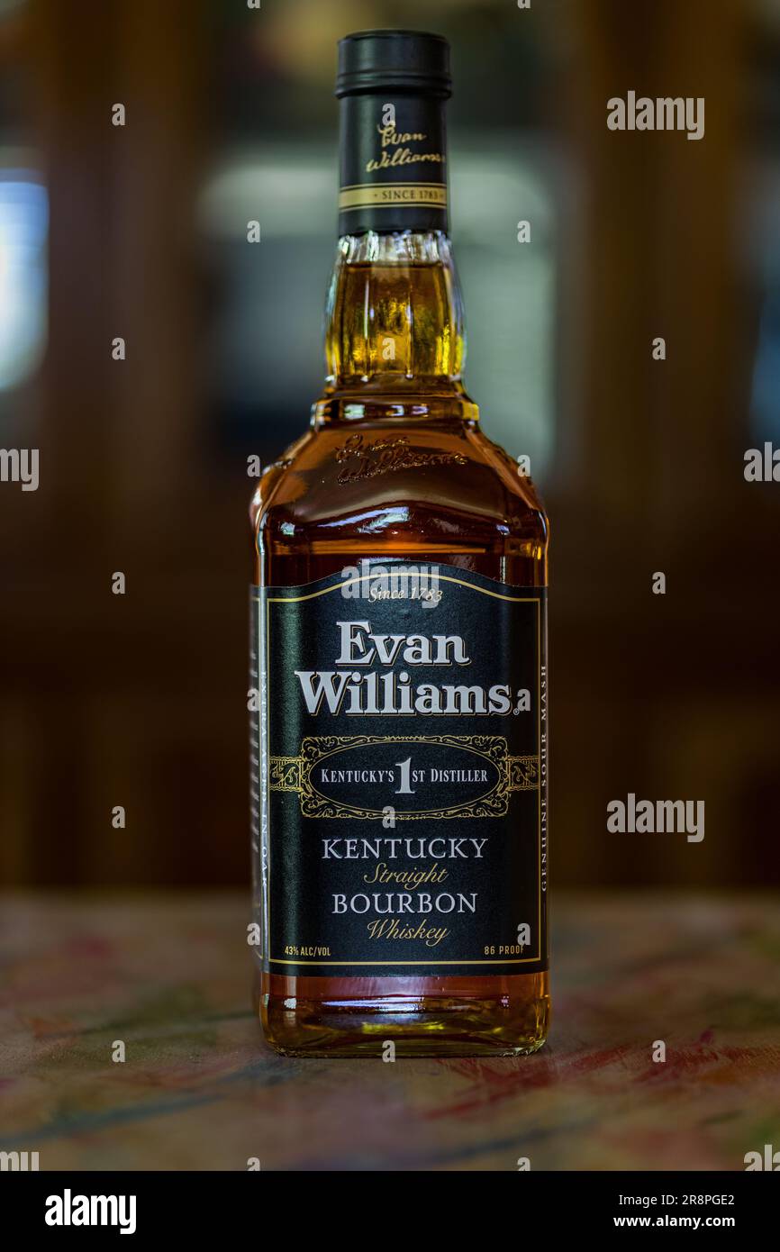 Evan Williams Straight Bourbon Whiskey 86 étanche Banque D'Images