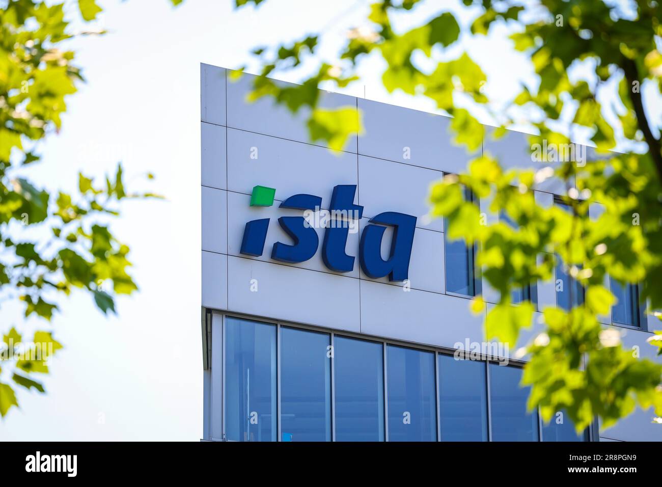 Essen, Rhénanie-du-Nord-Westphalie, Allemagne - ISTA se (proprement orthographiée) est un fournisseur de services énergétiques représenté au niveau mondial dont le siège est à Essen. Son Banque D'Images