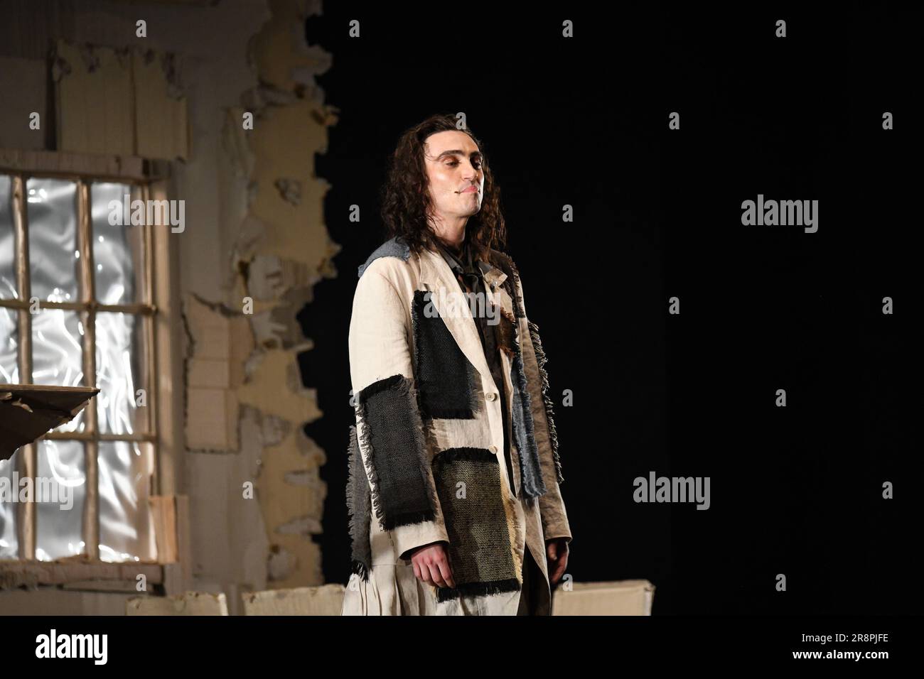 Castello Sforzesco, Milan, Italie, 21 juin 2023, Michele Bravi pendant MICHELE BRAVI - Mondo Sottile - concert de musique de chanteuse italienne Banque D'Images