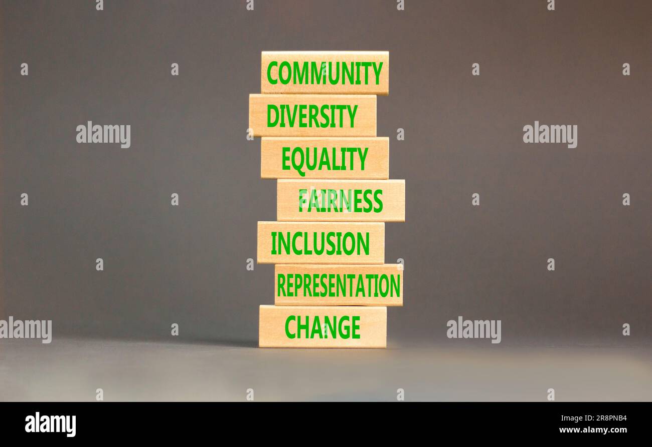 Symbole d'inclusion de diversité. Mots de concept diversité ...
