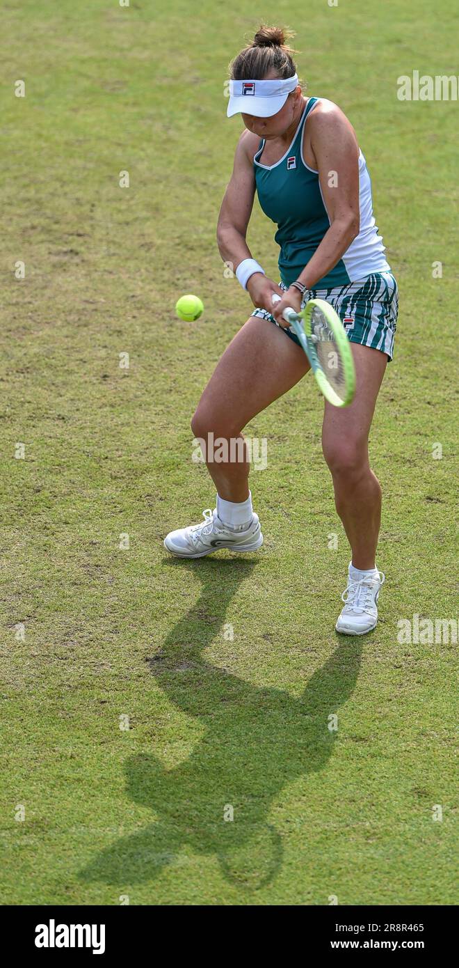 22nd juin 2023 ; Edgbaston Priory Club, Birmingham, Angleterre : Rothesay Classic Birmingham, jour 4 ; Barbora Krejcikova (CZE) pendant son match contre Tereza Martincova (CZE) Banque D'Images