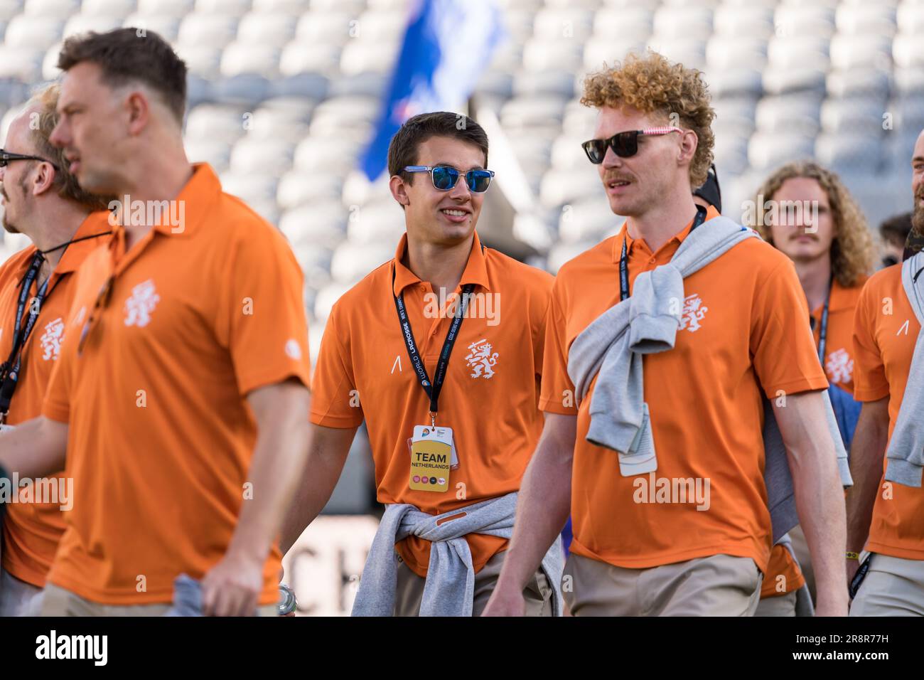 San Diego, États-Unis. 21st juin 2023. Team Netherlands à l'occasion des cérémonies d'ouverture du Championnat du monde de crosse pour hommes 2023 au stade Snapdragon. Credit: Ben Nichols/Alamy Live News Banque D'Images