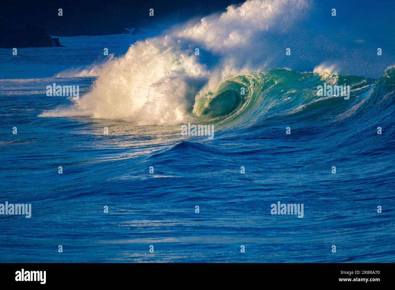 Wave, Waimea Bay, North Shore, Oahu, Hawaï Banque D'Images