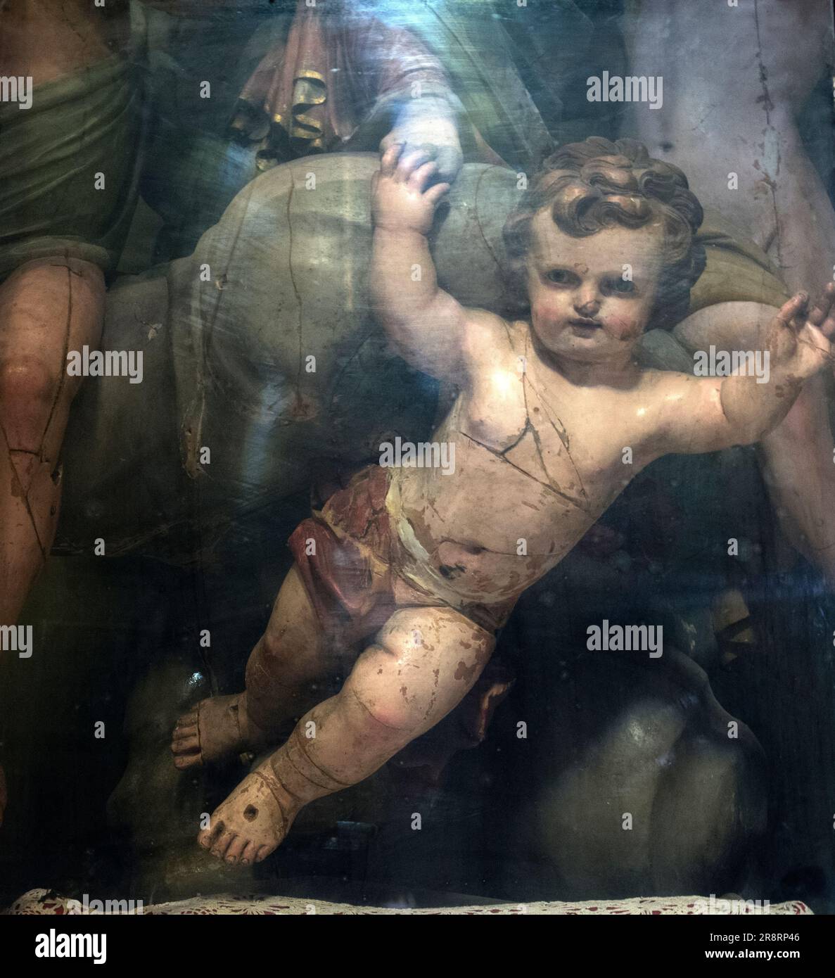 Antonio Rosario di Bardineto (1809-1886) sculpture italienne dans la cathédrale de Maria Vergine Assunta, (Vierge Marie assumée) Ceva Italie. 2010S HOMER SYKES Banque D'Images