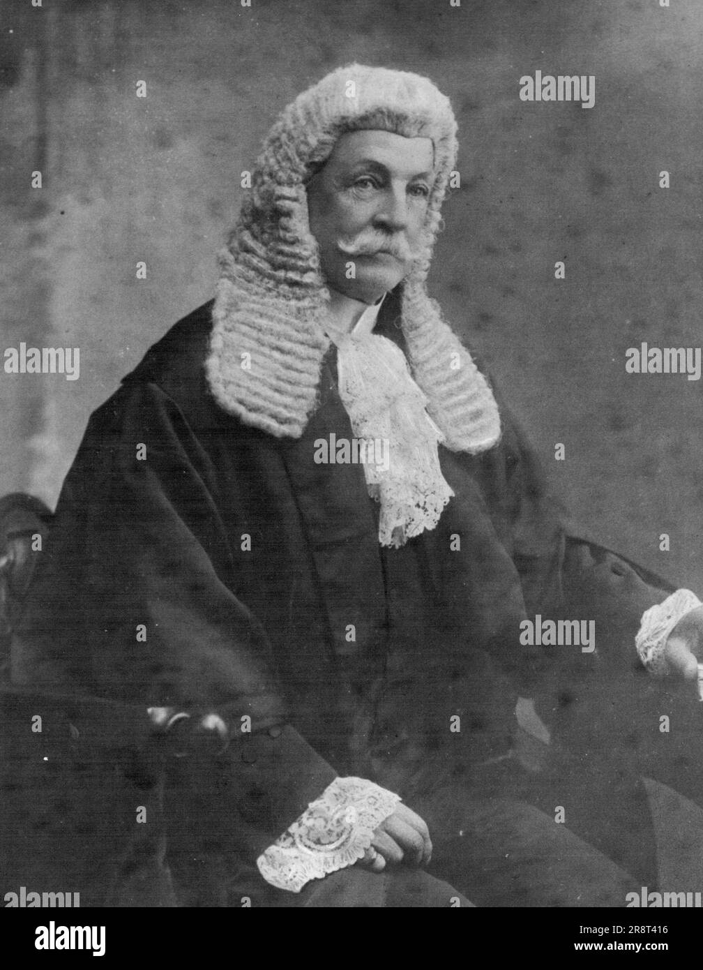 Sir Francis Bathurst Suttor, l'un des principaux graziers de Nouvelle-Galles du Sud, 11 fois élu à l'Assemblée législative, 11 fois au grade ministériel. 26 novembre 1954. Banque D'Images