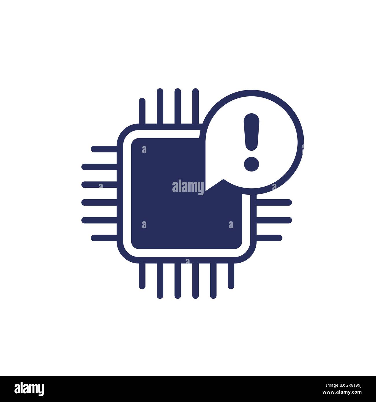 icône de pénurie de fournitures microchip, vecteur Illustration de Vecteur