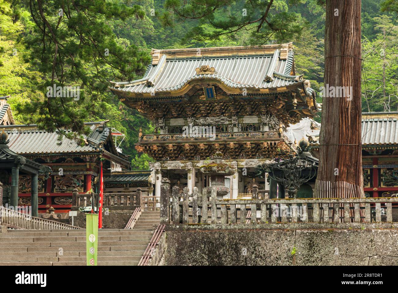 Porte de Yomeimon du sanctuaire Nikko Toshogu Banque D'Images