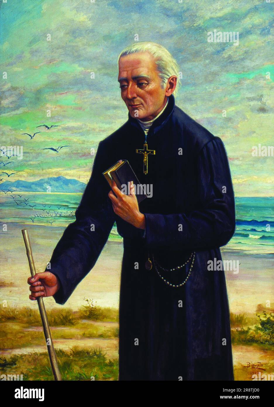 TITRE: PORTRAIT DU PÈRE JOSÉ DE ANCHIETA AUTEUR: JESUS, BENEDITO CALIXTO DE DATE: 1902 Banque D'Images