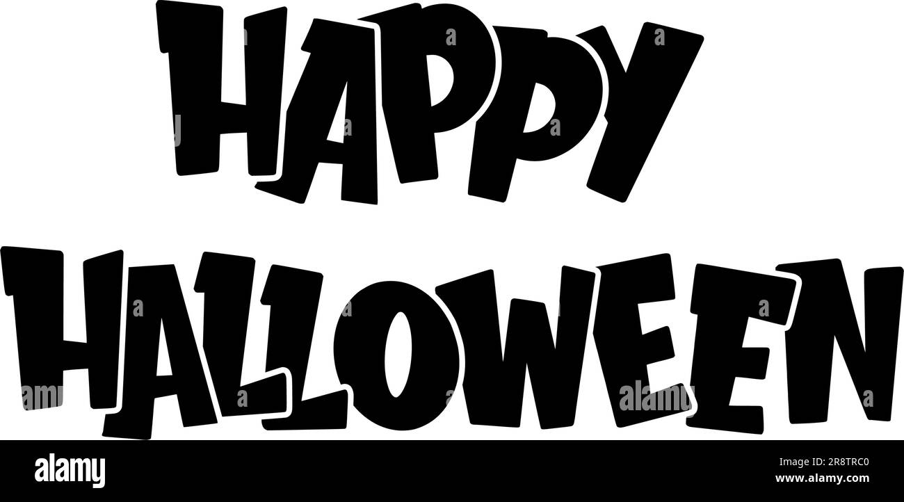 Bonne inscription pour Halloween Illustration de Vecteur