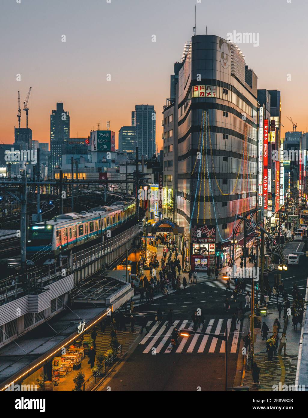 Paysage d'Ueno à l'heure magique Banque D'Images