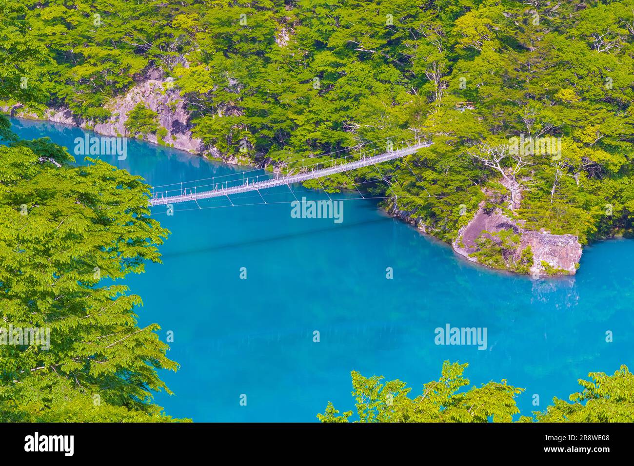 Pont suspendu de rêve à Sunmatakyo Banque D'Images