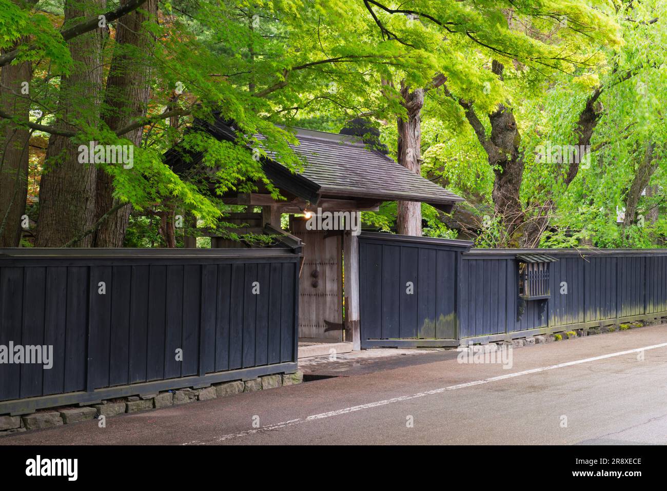 Résidences de Kakunodate samuari Banque D'Images