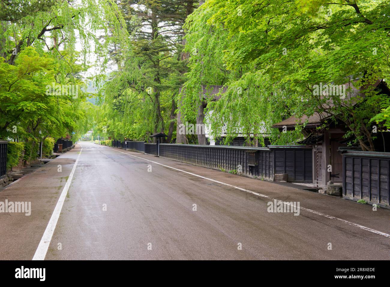 Résidences de Kakunodate samuari Banque D'Images