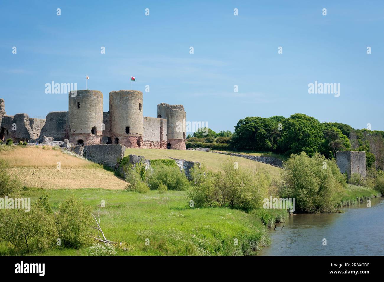 Château de Rhuddlan Denbighshire pays de Galles Banque D'Images