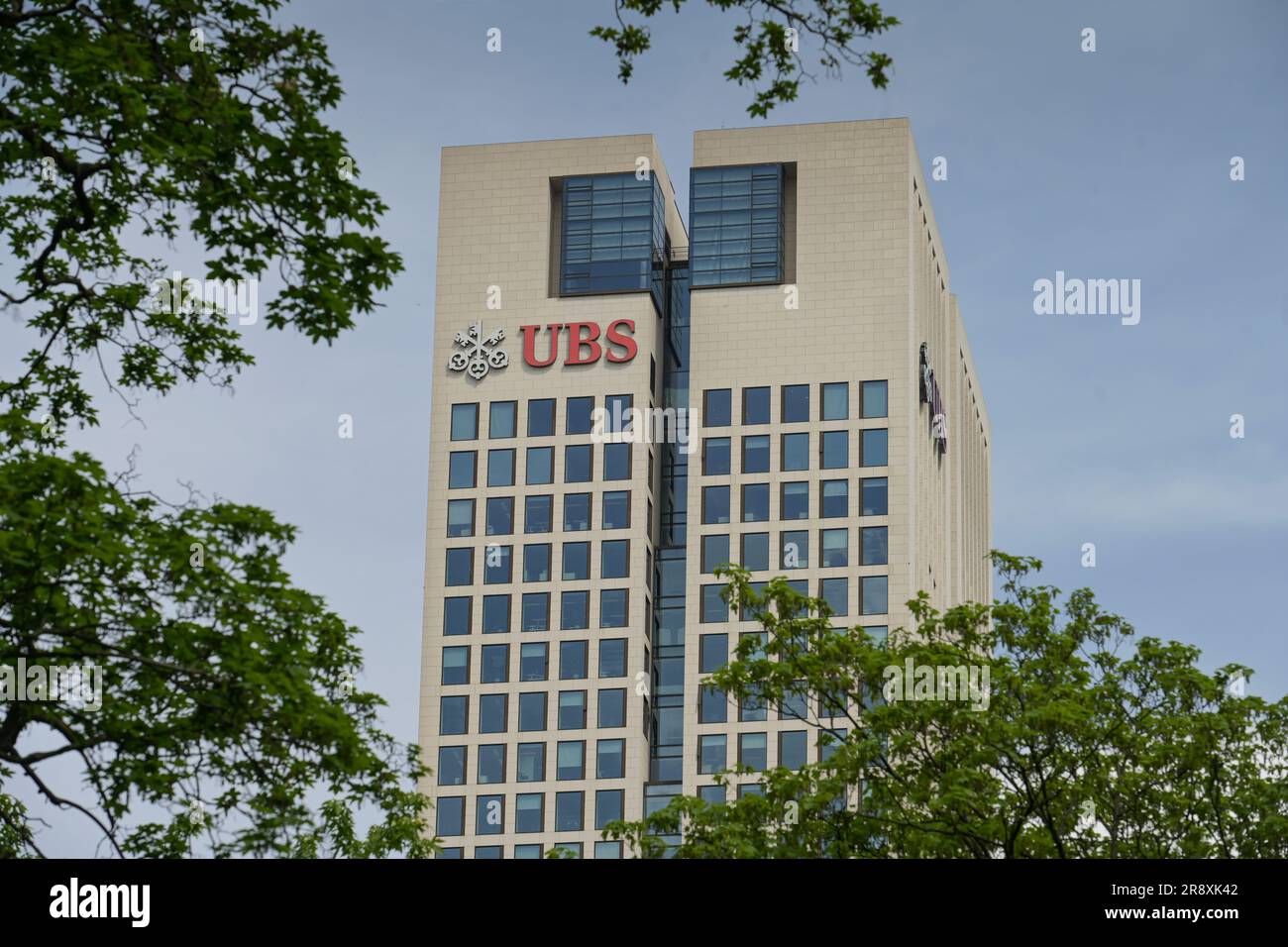 UBS Bank, Opernturm, Bockenheimer Landstraße, Frankfurt am main, Hessen, Allemagne Banque D'Images