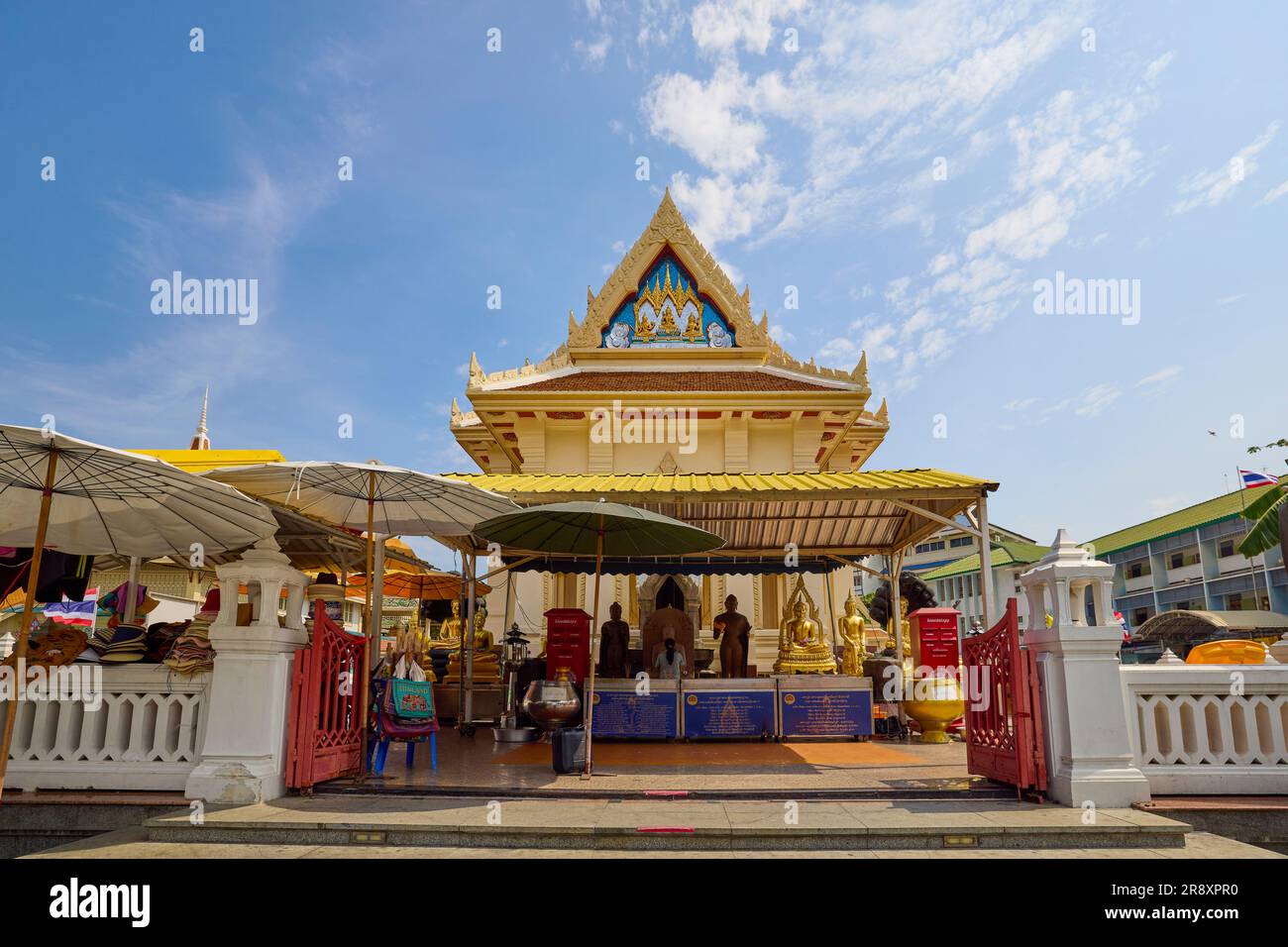 Bangkok Thaïlande 24 mai 2023. Images de Wat Traimit, le temple célèbre pour la statue de Bouddha doré. Banque D'Images