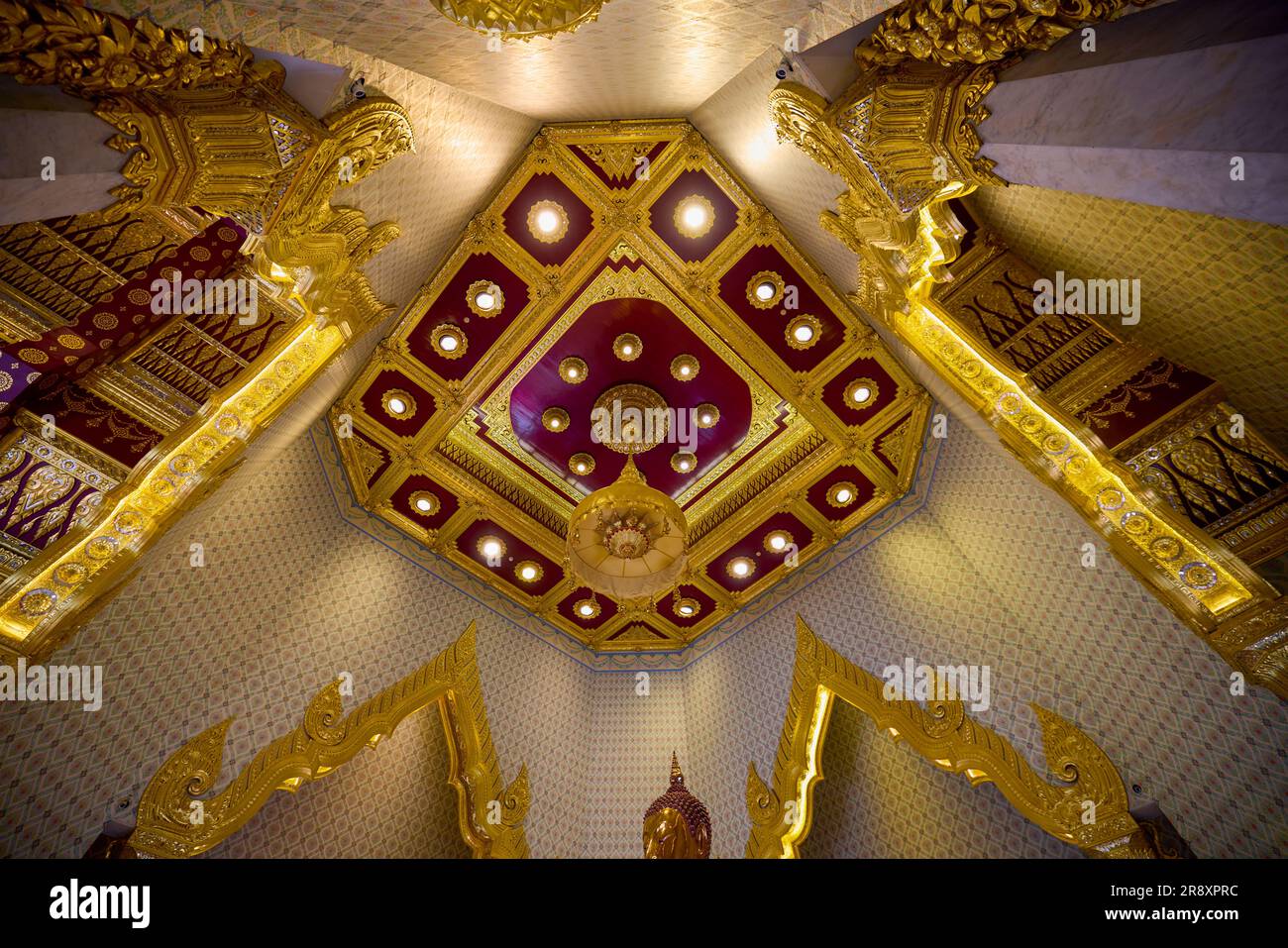 Bangkok Thaïlande 24 mai 2023. Images de Wat Traimit, le temple célèbre pour la statue de Bouddha doré. Banque D'Images