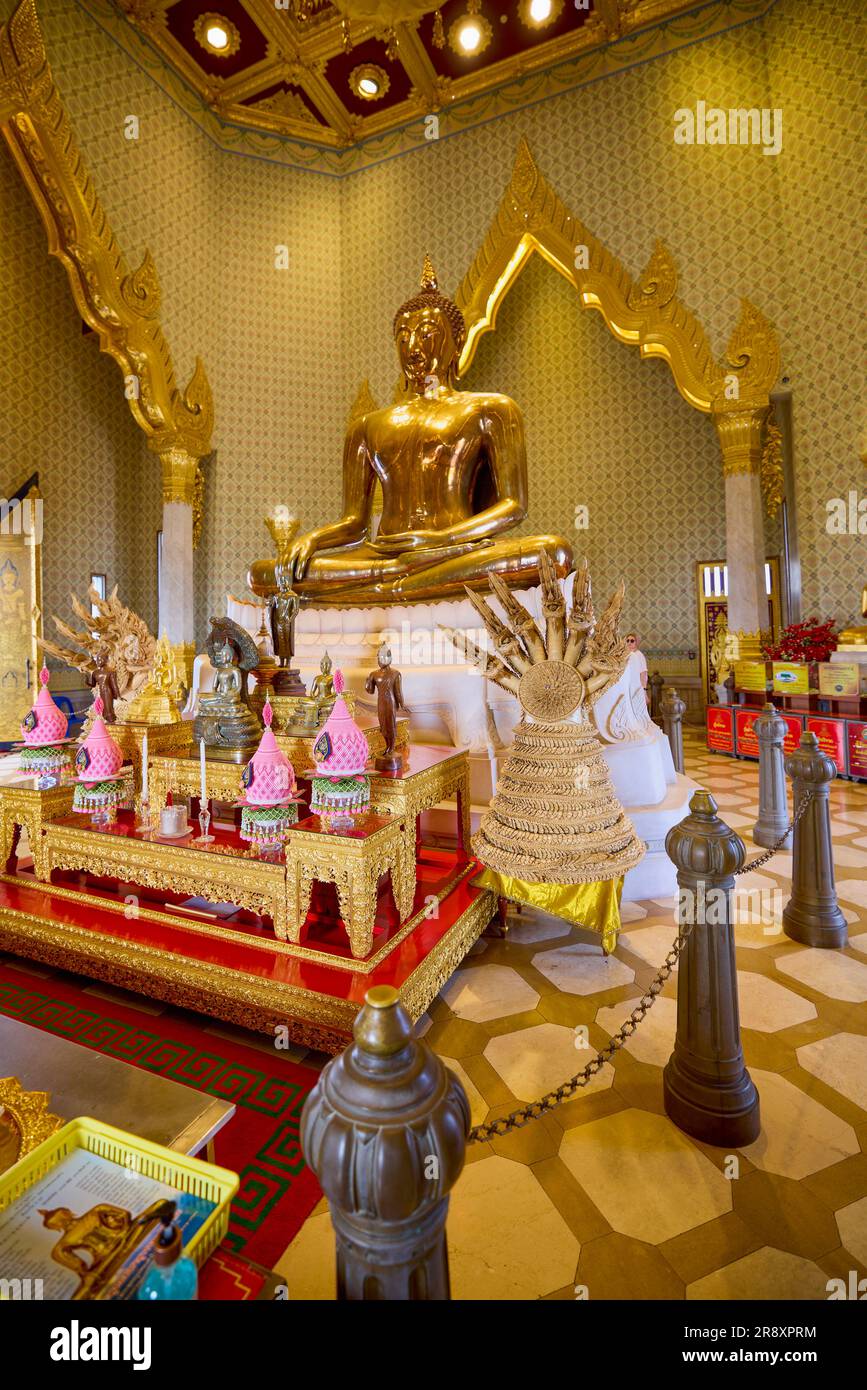 Bangkok Thaïlande 24 mai 2023. Images de Wat Traimit, le temple célèbre pour la statue de Bouddha doré. Banque D'Images