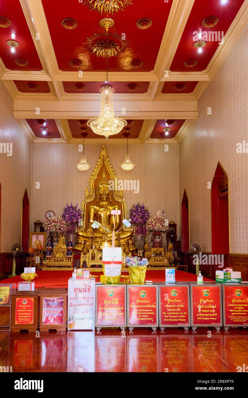 Bangkok Thaïlande 24 mai 2023. Images de Wat Traimit, le temple célèbre pour la statue de Bouddha doré. Banque D'Images