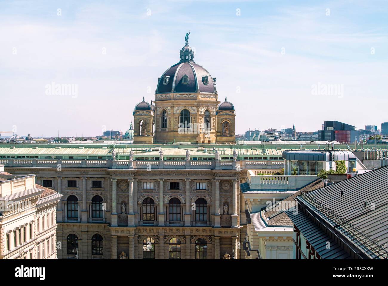 Le dôme du musée d'histoire naturelle de Vienne, Autriche Banque D'Images