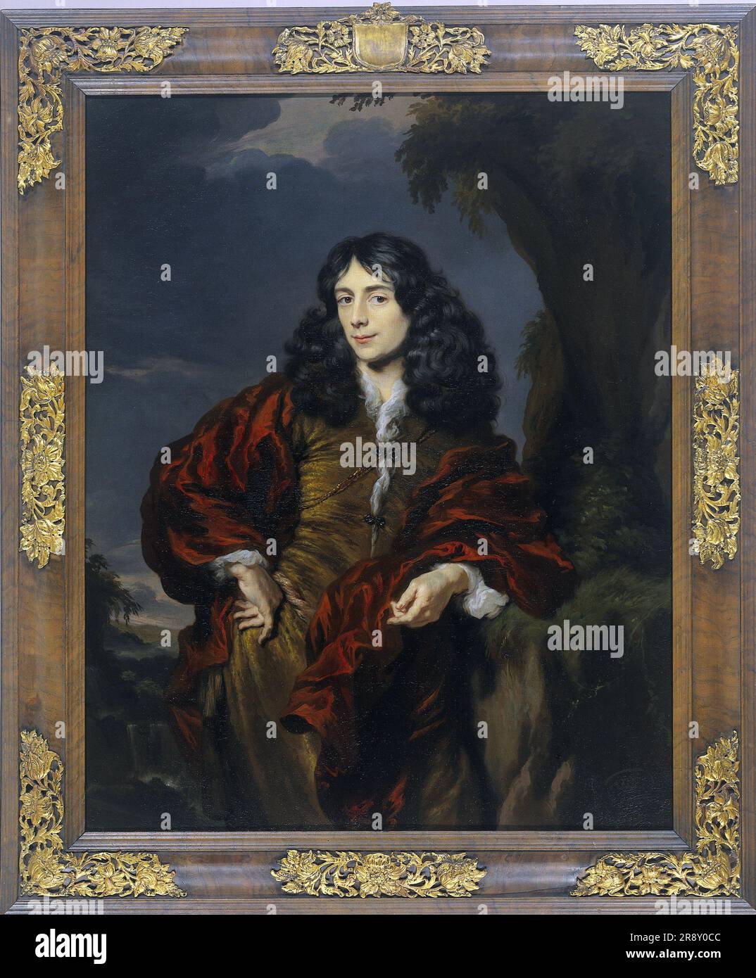 Portrait d'un jeune homme, peut-être Simon van Alphen (1650-1730), 1675-1685. Banque D'Images