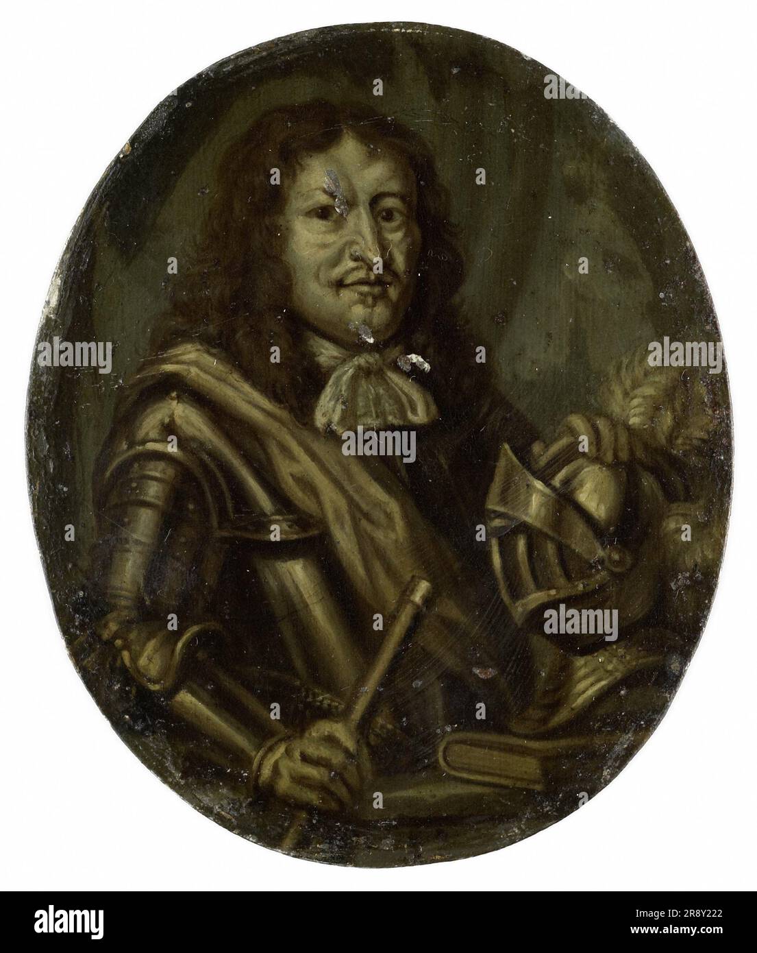Portrait de Joan van Paffenrode, baron de Ghussigny, poète dramatique, 1700-1732. Banque D'Images