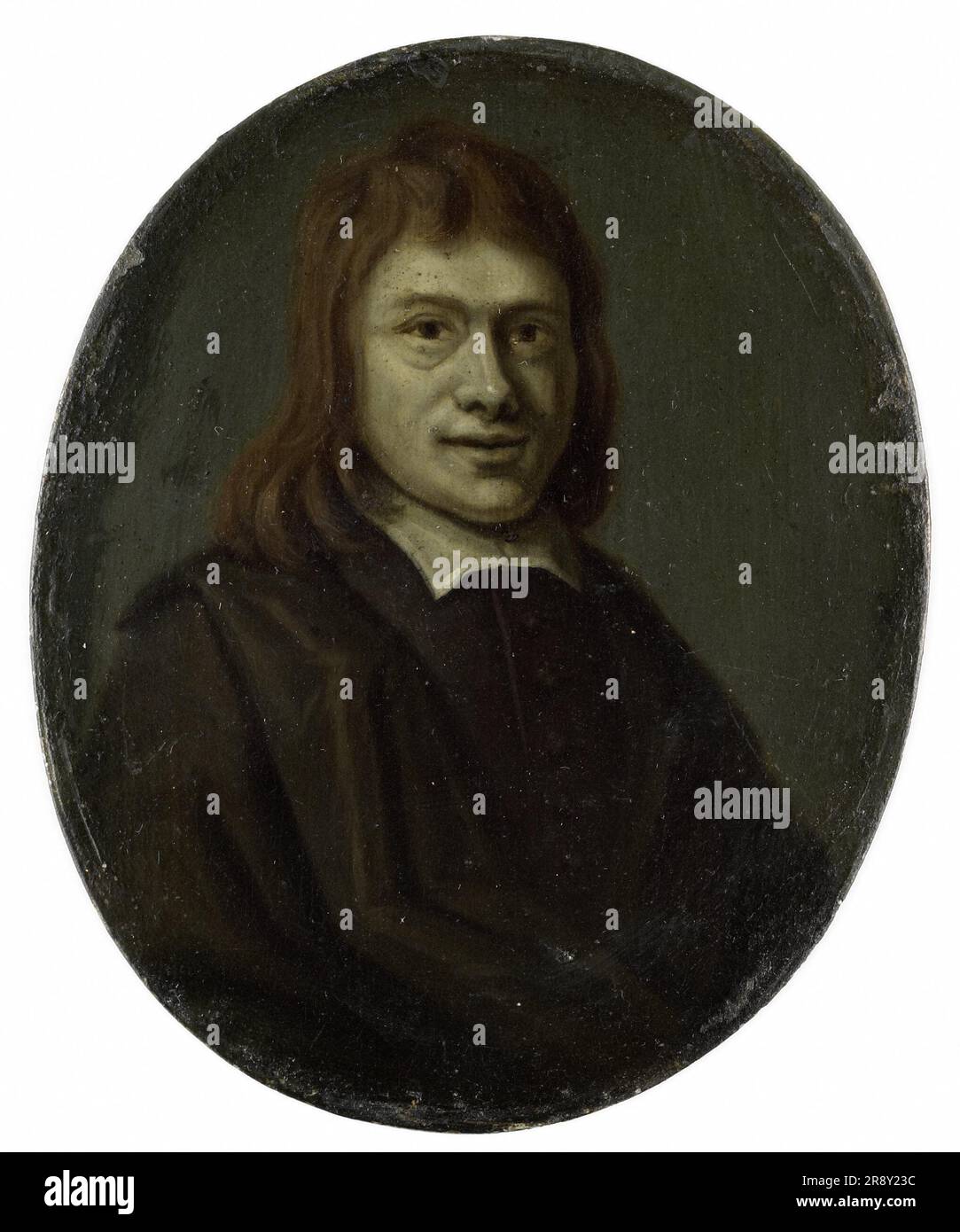 Portrait de Frans van Hoogstraten, poète et libraire à Rotterdam et Dordrecht, 1700-1732. Banque D'Images