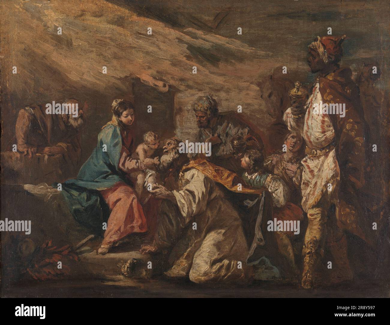 Adoration des Magi, 1705-1760. Banque D'Images