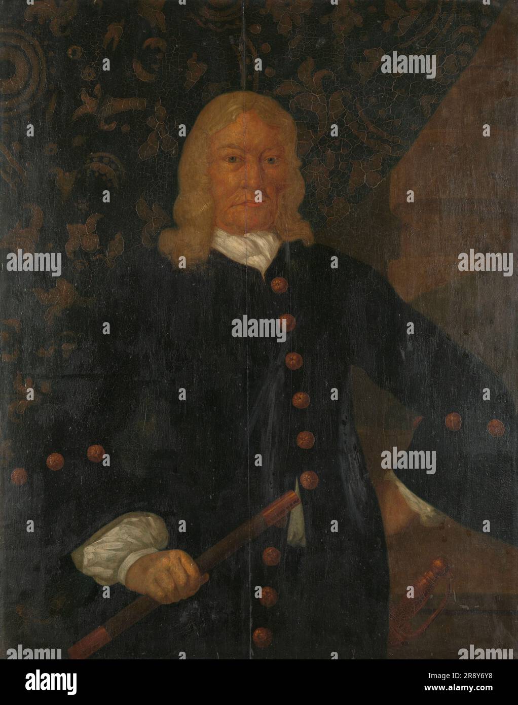Willem van Outhoorn (1691-1704), 1691-1710. Autre titre(s) : Portrait de Willem van Outhoorn, Gouverneur général des Antilles néerlandaises. Banque D'Images