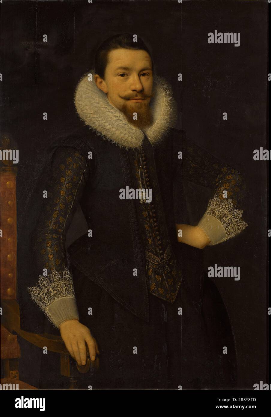 Portrait de Pieter Boudaen Courten (1594-1668), 1619. Banque D'Images