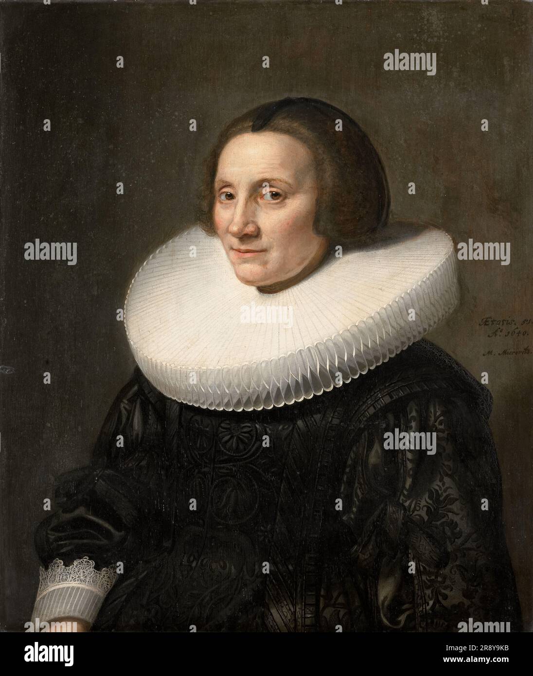 Portrait de Caecilia van Beresteyn (1589-1661), 1640. Banque D'Images