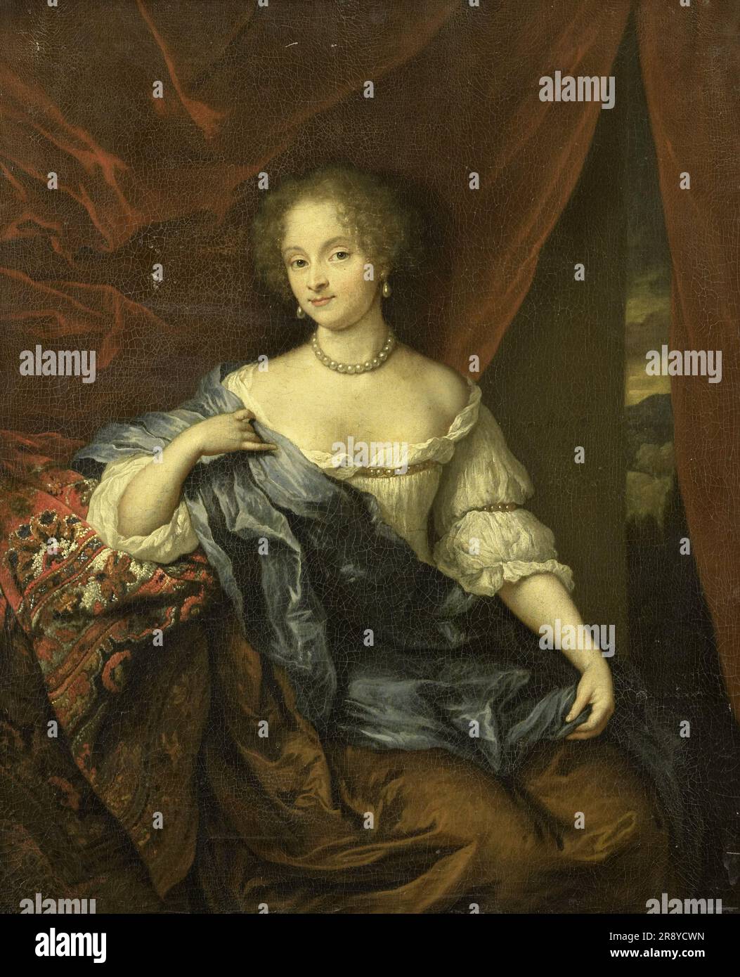Portrait d'une femme, peut-être membre de la famille van Citters, 1674. Banque D'Images