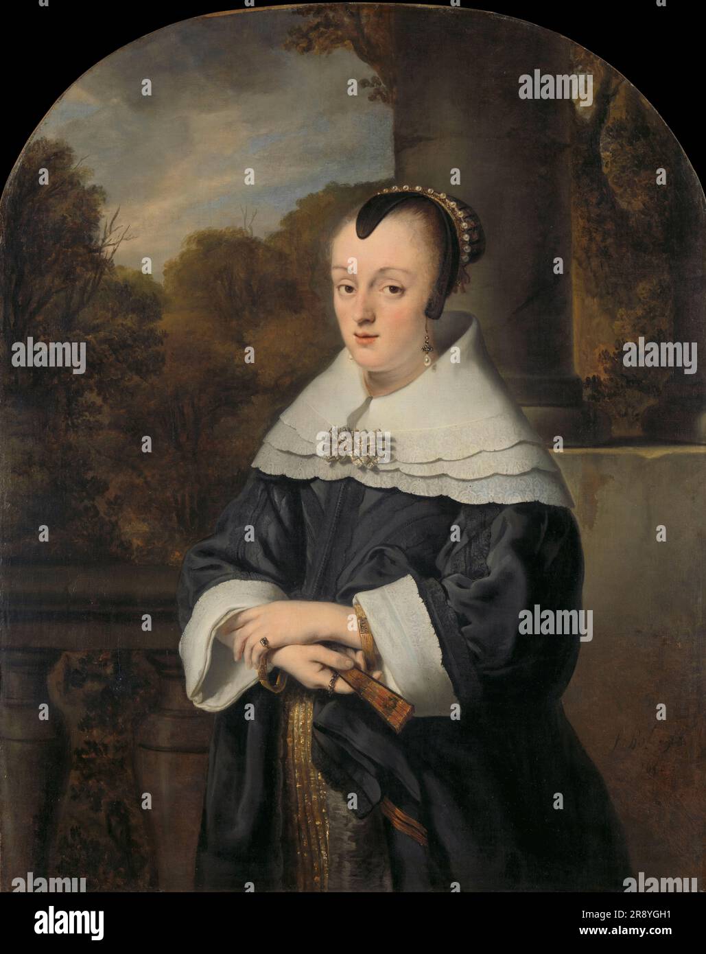 Portrait de Maria Rey, 1650. Autre titre(s): Maria Rey (1630/31-1703). Épouse de Roelof Meulenaer. Banque D'Images