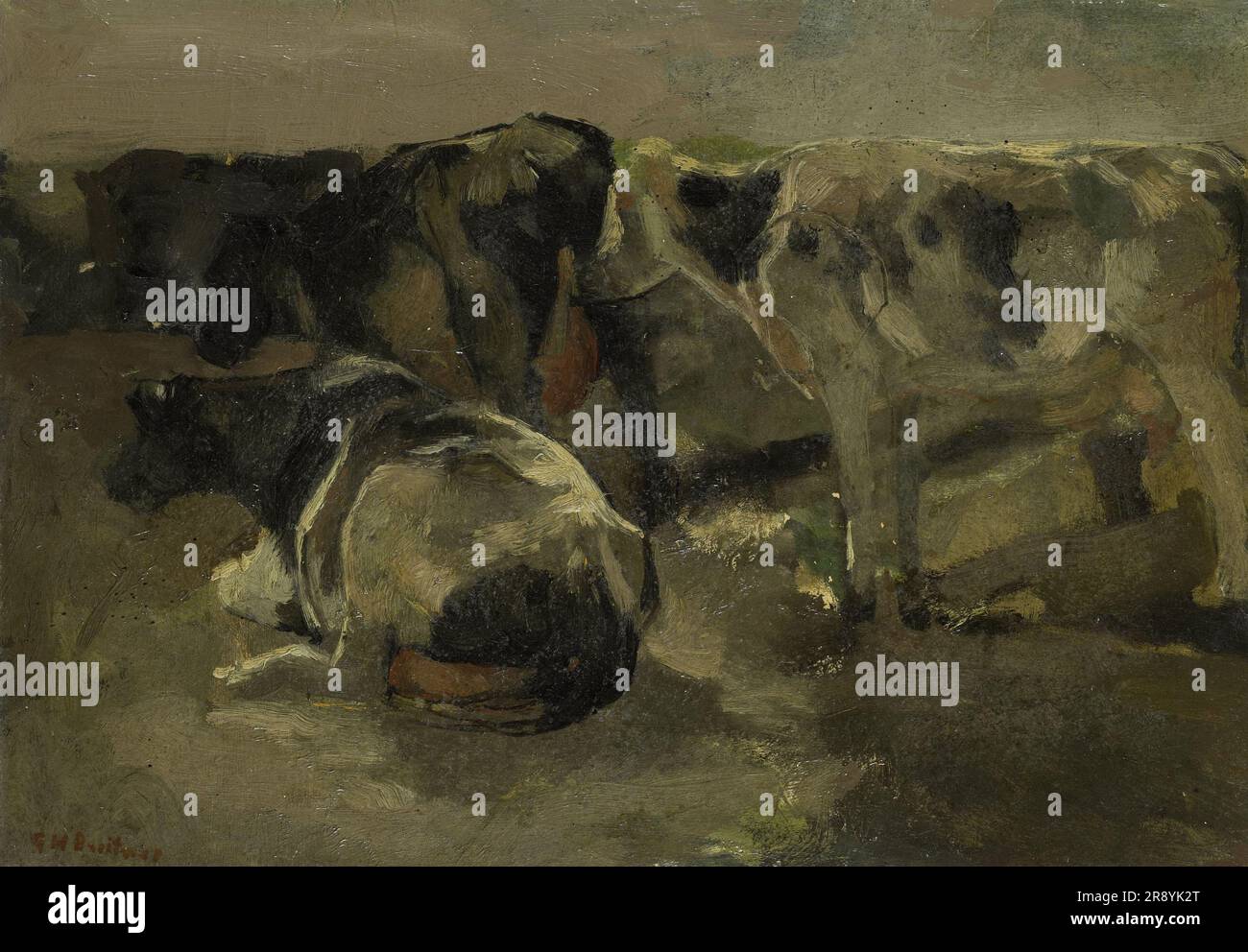 Quatre vaches, c.1880-c.1923. Banque D'Images Quatre vaches, c.1880-c.1923. Banque D'Images