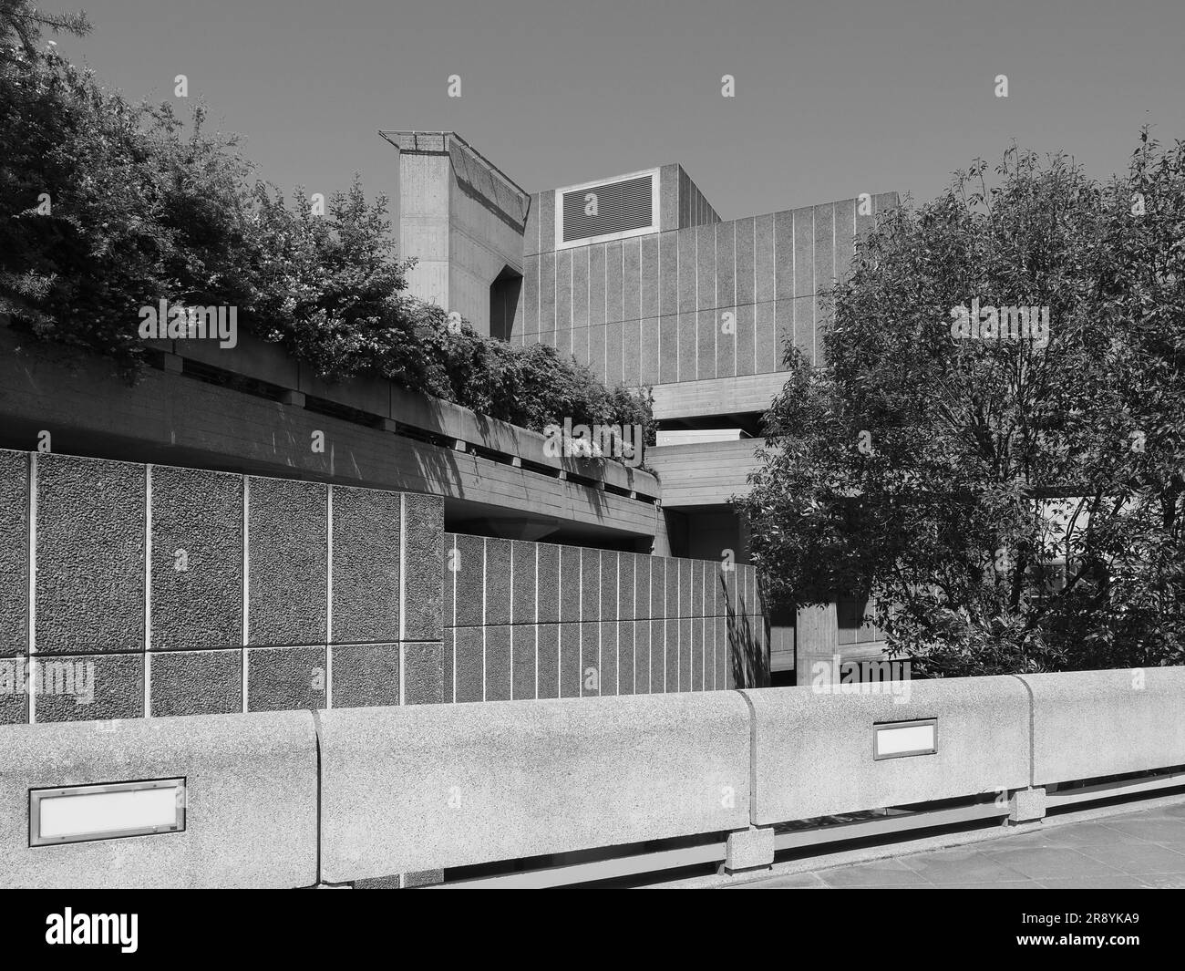 La Hayward Gallery, nouvelle architecture brutaliste emblématique de Londres, Royaume-Uni Banque D'Images