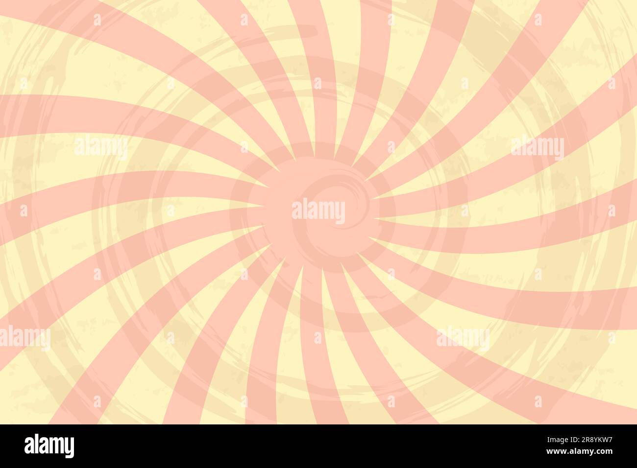 Arrière-plan avec rayons rétro. Arrière-plan vintage, boom, BD, motif cirque. Motif spirale pop art. Illustration vectorielle Illustration de Vecteur
