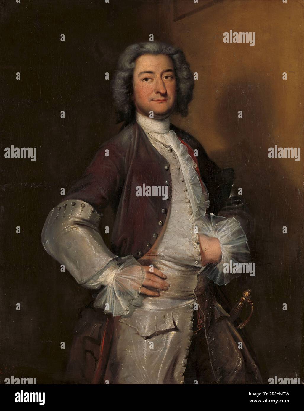 Portrait d'Isaac Sweers, Directeur général d'Amsterdam et Gouverneur de la Dutch East India Company, 1730-1740. Banque D'Images