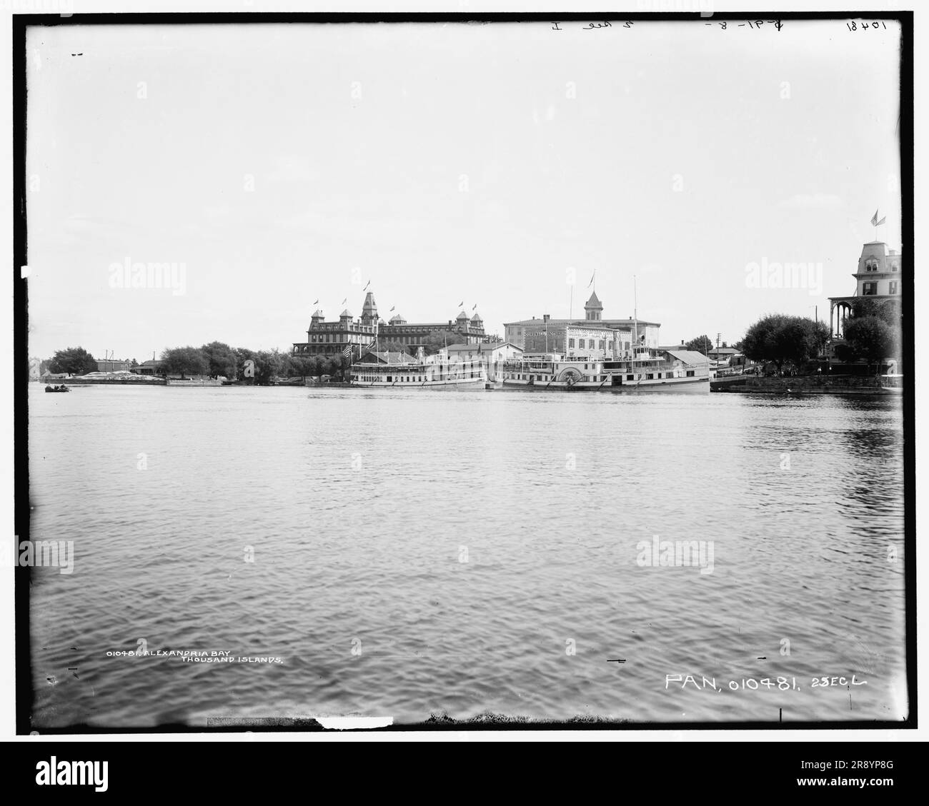 Alexandria Bay, mille-Îles, entre 1890 et 1901. Banque D'Images